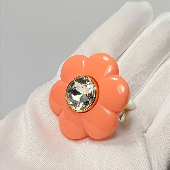 Lele Sadoughi Daphne 14K Gold-Plated, Resin, & Crystal Clip-On Earrings - Picture 7 of 7